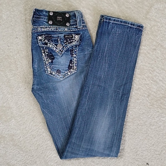 Miss Me Jeans size 29 Easy Skinny Distressed - Picture 1 of 15